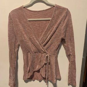 Pink Peplum Long sleeve